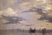 Richard Parkes Bonington View of the Lagoon near Venice (mk05) USA oil painting artist